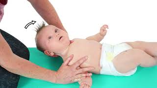 Baby Development  Torticollis  Neck SideFlexion Supine Stretch [upl. by Zachary]