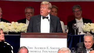 Donald Trump full speech at Al Smith Dinner in New York City Oct 17 2024 [upl. by Rori]