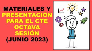 Soy Docente MATERIALES Y PRESENTACIÓN PARA EL CTE OCTAVA SESIÓN JUNIO 2023 [upl. by Ylicis640]