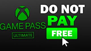 How to Get Xbox GAME PASS ULTIMATE for FREE 🔥 Xbox amp PC [upl. by Aubarta]