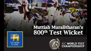 Muttiah Muralitharans 800th wicket [upl. by Marigolde]