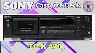 Sony TCK 470 Review  A Cassette Deck I can get behind [upl. by Kuebbing]