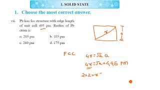 Pb has fcc structure with edge lengthof unit cell 495 pm Radius of Pbatom isa 205 pm b 185 pmc 2 [upl. by Horatius]