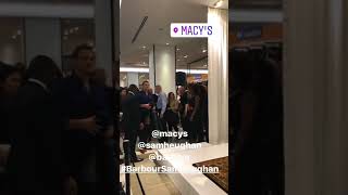 Sam Heughan at Macys Barbour Signature Collection [upl. by Dart]