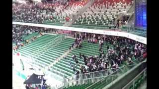 15032013 Legia Górnik kibice z Zabrza wchodzą na sektorna chwilę [upl. by Sucramaj]