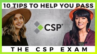 10 TIPS TO HELP YOU PASS THE CSP EXAM  By Ally Safety [upl. by Marta720]