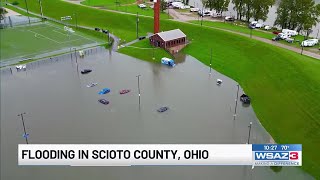 Scioto County hit by flooding [upl. by Natlus458]