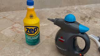 BEST Grout Cleaner ever Zep vs Bissell SteamShot  Part 2 [upl. by Nnaecarg809]