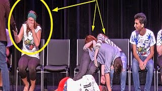 Hypnotist says quotDEEP ASLEEPquot and then goes into the audience [upl. by Nadean867]