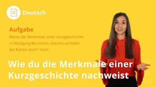 Merkmale einer Kurzgeschichte nachweisen so gehts  Deutsch  Duden Learnattack [upl. by Usanis]