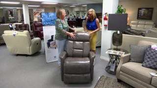 Flexsteels Wireless Power Recliner at BarrowFurniture [upl. by Yelak]