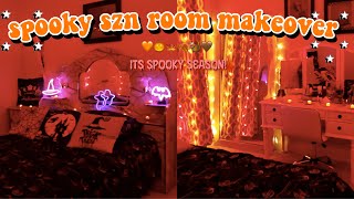 DECORATING MY ROOM FOR FALLHALLOWEEN 🍂 🎃 [upl. by Ydor]