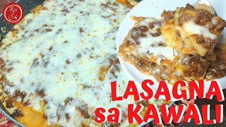 No Oven needed Meaty Saucy Cheesy Lasagna [upl. by Sremlahc]