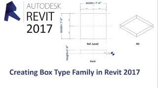 Creating Box Type Family in Autodesk Revit 2017 [upl. by Assen886]