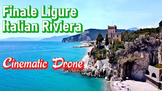 Finale Ligure 🇮🇹  Italian Riviera Savona Ligurian Sea Drone Cinematic [upl. by Yaresed860]