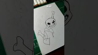 Desenhando o Sans de Undertale sans undertale shorts [upl. by Ahsilak662]