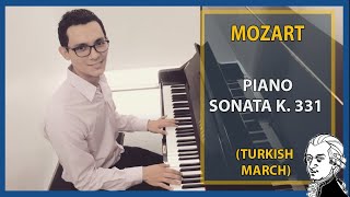 MOZART 🎹 Sonata para piano en La mayor K 331 Rondo Alla Turca  TURKISH MARCH [upl. by Haseena]