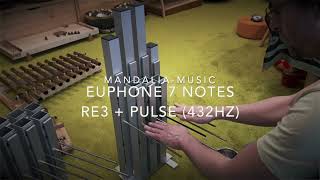 Euphone 7 notes Ré3  pulse bass 432Hz [upl. by Murat]