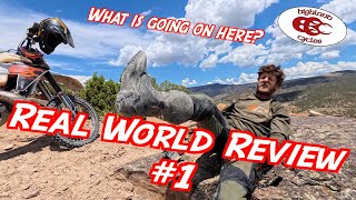 Real World Review  MSR Legend Gear  Tusk Crossbite  Alpinestar Tech 7  Highland Cycles [upl. by Ormond559]