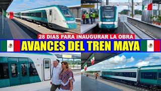 Mira Así va quedando la construcción del Tren Maya a solo 28 días para su inauguración [upl. by Eigger]