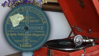 La Jolie Patineuse Bagarre  LOrchestre Vestris Zonophone X80656 78rpm record [upl. by Airetahs101]