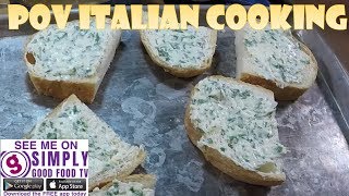 Garlic Herb Butter POV Italian Cooking Episode 61 [upl. by Anrym395]