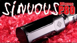 quotSINUOUS P80quot Kit by WISMEC and SINUOUS DESIGNS 80W MOD and TANK REVIEW [upl. by Edwine660]