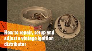 How to check and setup a breaker points ignition distributor [upl. by Drofyar]