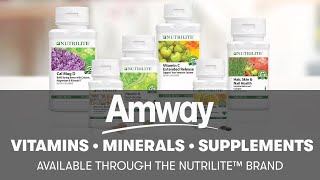 Nutrilite Vitamins Minerals amp Phytonutrient Supplements  Amway [upl. by Vasili]