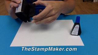 How to ReInk or Refill a Trodat SelfInking Stamp [upl. by Dahsraf634]