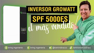 GROWATT SPF5000ES el inversor mas vendido caracteristicas y configuración [upl. by Sinylg]