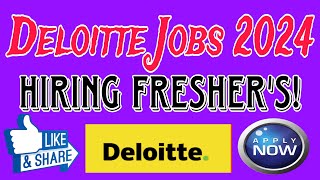 Deloitte Off Campus 2024 Hiring for Freshers as Financial Risk Executive [upl. by Sybille352]