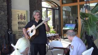 Donald Kaulia Slack Key Guitar at Puukohola Heiau Feb 9 2013 [upl. by Balbinder]