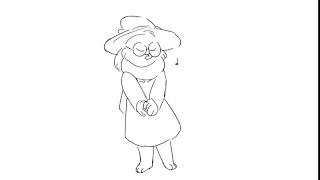 Animation of Ralsei from Deltarune [upl. by Euqinu]