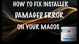 How to Fix Installation Cannot Continue as the Installer File may be Damaged Error [upl. by Eihtur]