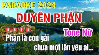 Duyên Phận Karaoke Tone Nữ Beat Chuẩn Nhạc Trữ Tình 2024  Trung Anh Karaoke [upl. by Leuas]