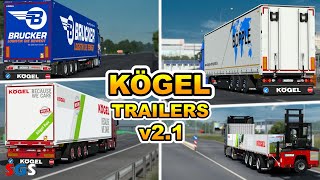 ETS2 150 Kögel Trailers v212 by Dotec [upl. by Nuawad235]