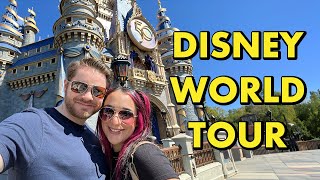 Disneyworld Tour  Magic Kingdom Epcot Hollywood Studios Animal Kingdom [upl. by Aihsemat]