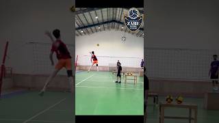 Defence Attack Drill 😍 abvolleyball volleyballspiketrainingdrills [upl. by Bent404]