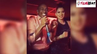 Dwayne Bravo dancing in night club with Bollywood actress video goes viral [upl. by Kezer]