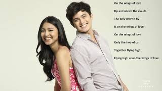 On The Wings of Love  OST with Lyrics  Soundtrack  JaDine [upl. by Eissim]