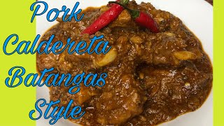 Best Pork Caldereta Batangas Style  Must try this recipe  Delicious and Easy to Cook [upl. by Constancy]