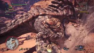 Monster Hunter World  Capturing Barroth with pitfall trap Insect Glaive MHW Gameplay [upl. by Niwre451]