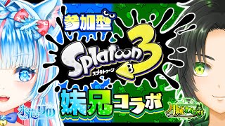 4【スプラトゥーン3 参加型】妹兄コラボですよ！！どんな化学反応を起こすのか！？！？ ※氷花りの 様 [upl. by Haggar366]