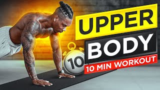 10 MINUTE UPPER BODY WORKOUT FOR BEGINNERS [upl. by Nalad]