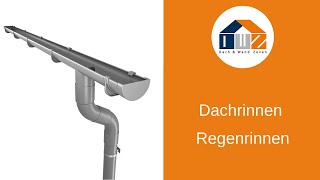 DWZ  Ratgeber Dachrinnen  Regenrinnen [upl. by Alliuqat]