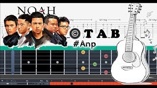 Guitar Tab Peterpan Menghapus Jejakmu NOAH Fingerstyle Tutorial Akustik Anp [upl. by Nerat]