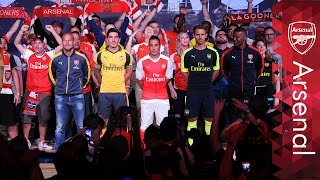 Jamie Foxx helps Arsenal launch new away and third kits [upl. by Ethelinda]