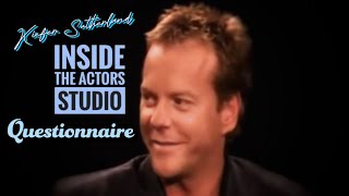 Inside The Actors Studio Kiefer Sutherland questionnaire [upl. by Kono]