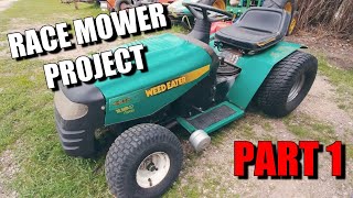 How to build a racing mower part 1 lower the front end [upl. by Andriana514]